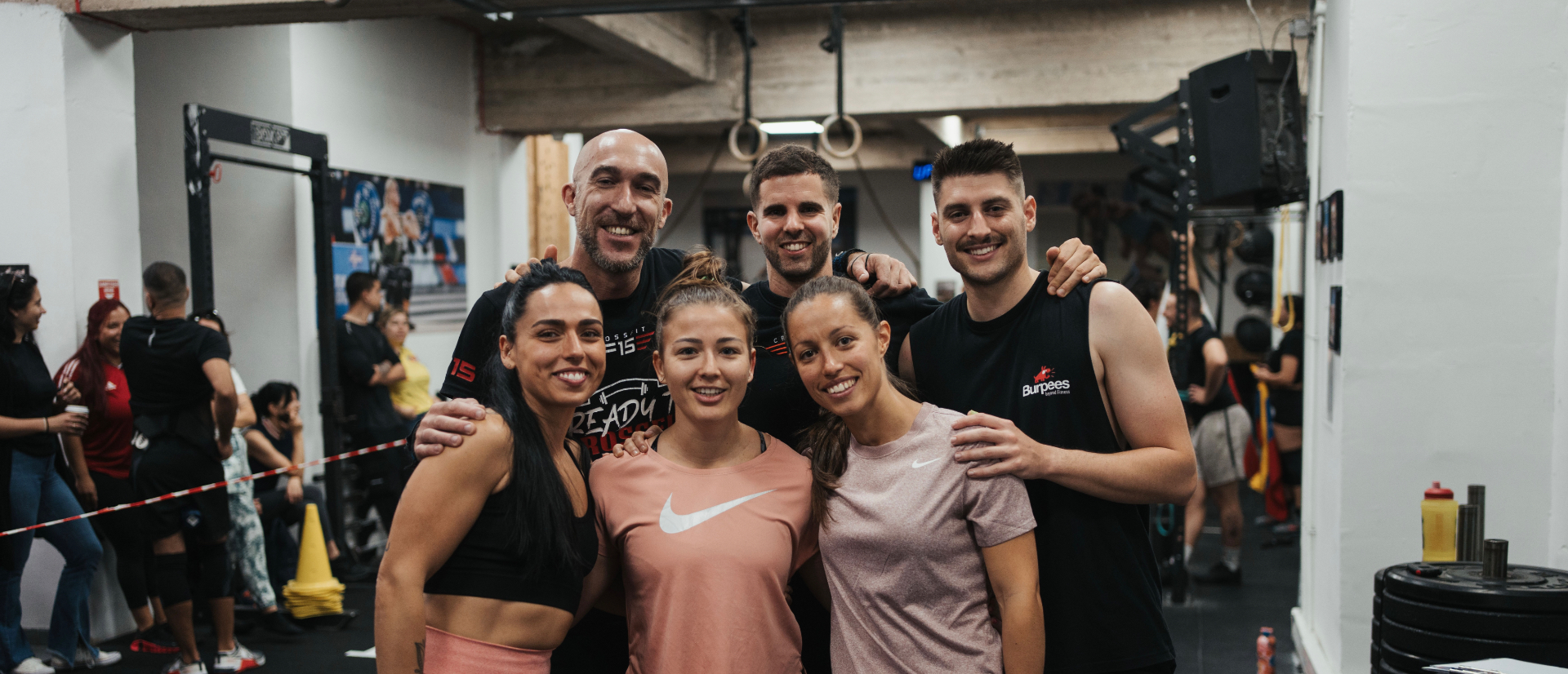 F15 Training Centr members smiling together in the gym